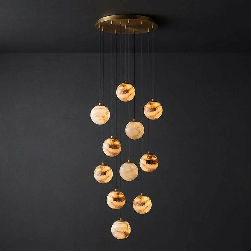 Sultana Alabaster Cluster Chandelier
