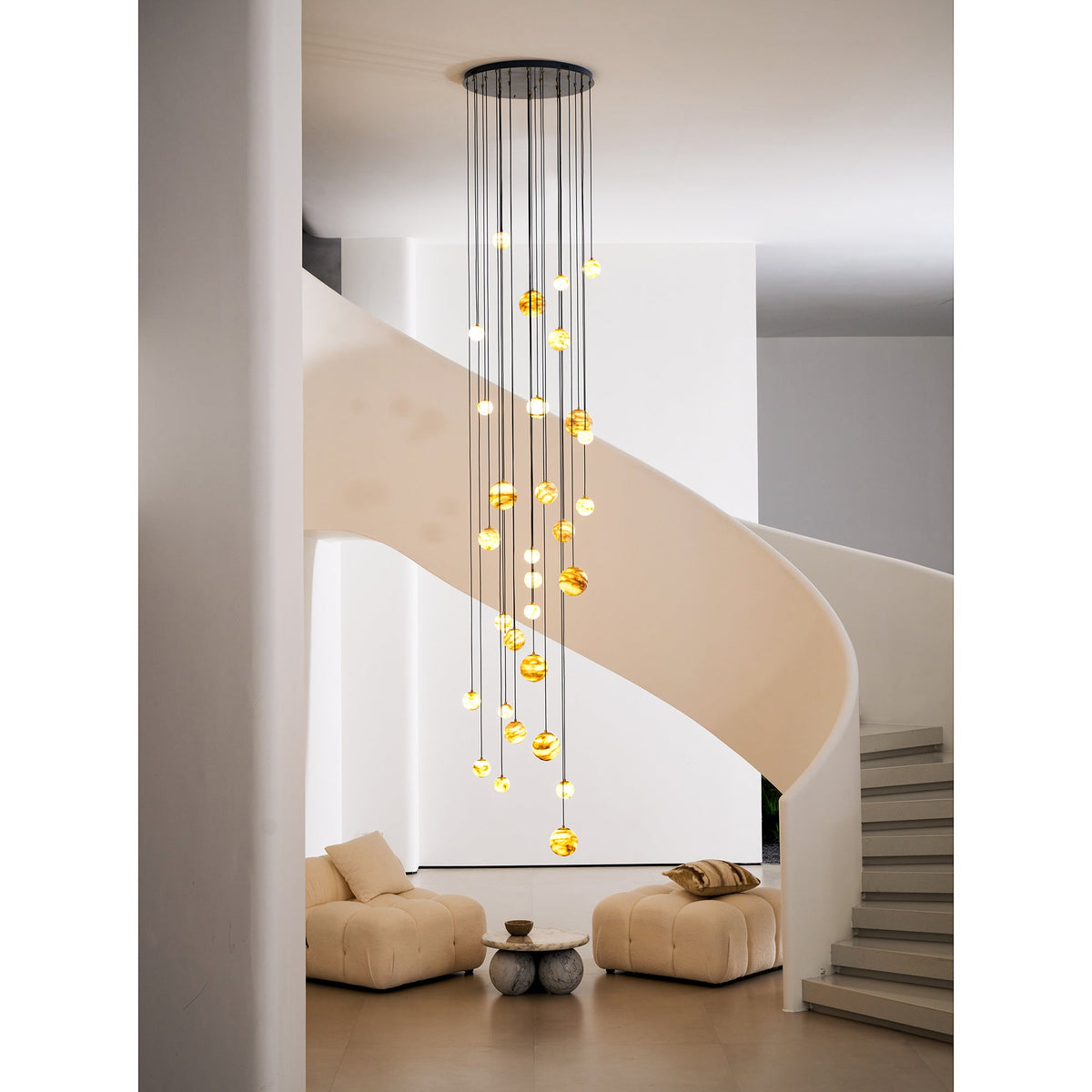Sultana Alabaster Cluster Chandelier