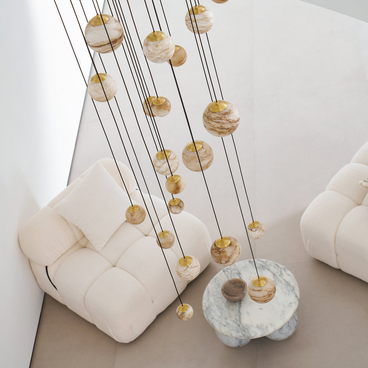 Sultana Alabaster Cluster Chandelier