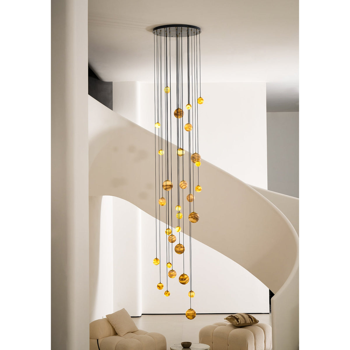 Sultana Alabaster Cluster Chandelier