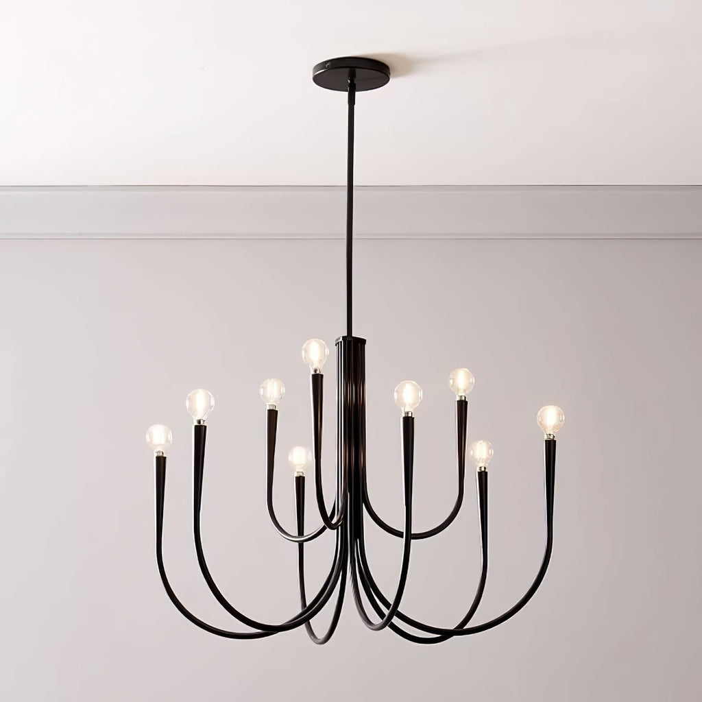 Swoop Arm Chandelier Chandelier