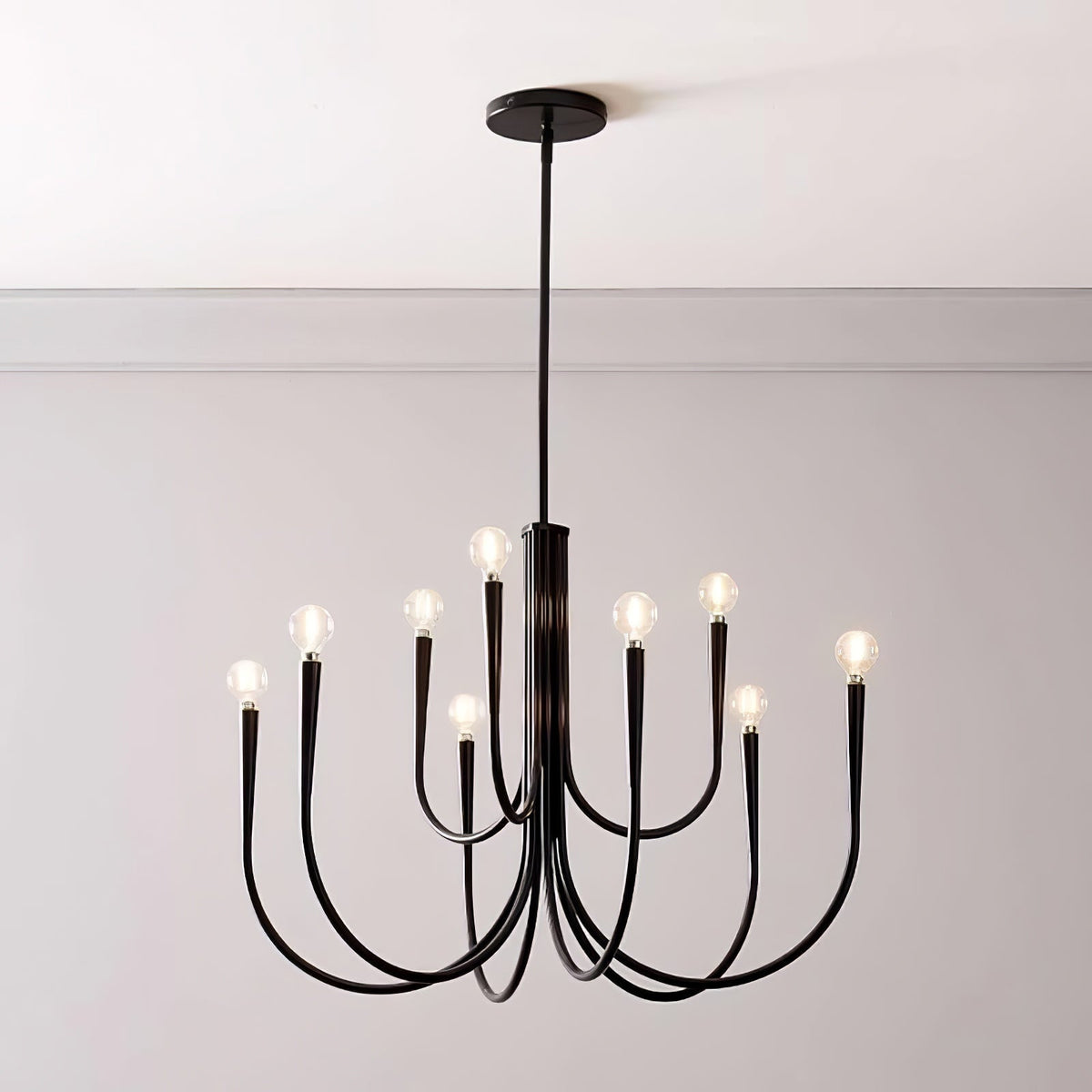 Swoop Arm Chandelier Chandelier