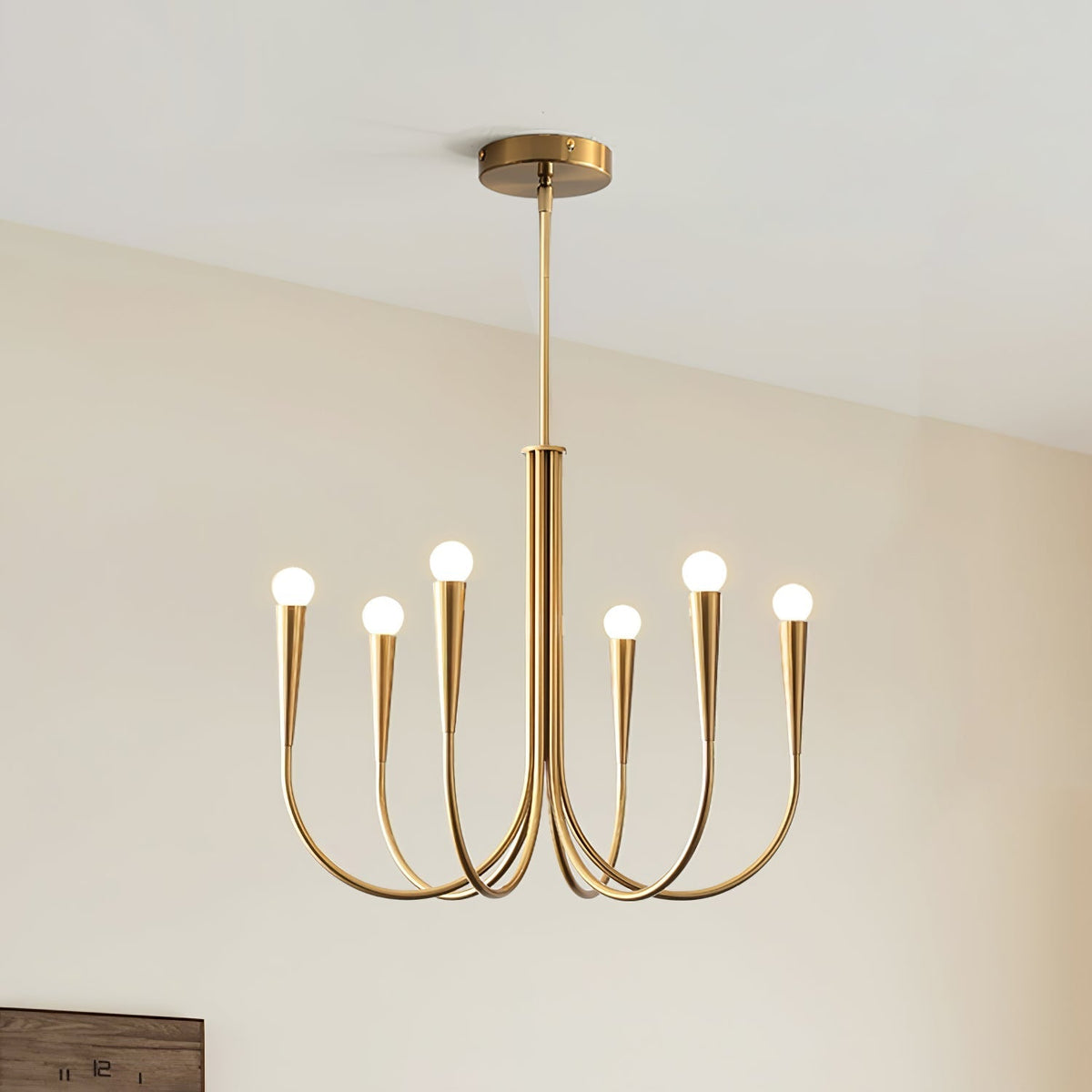 Swoop Arm Chandelier Chandelier