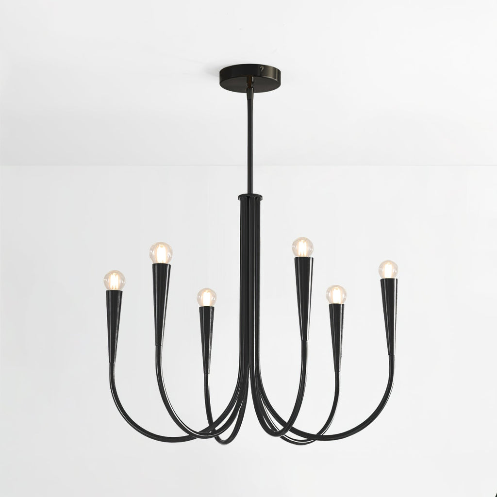 Swoop Arm Chandelier Chandelier