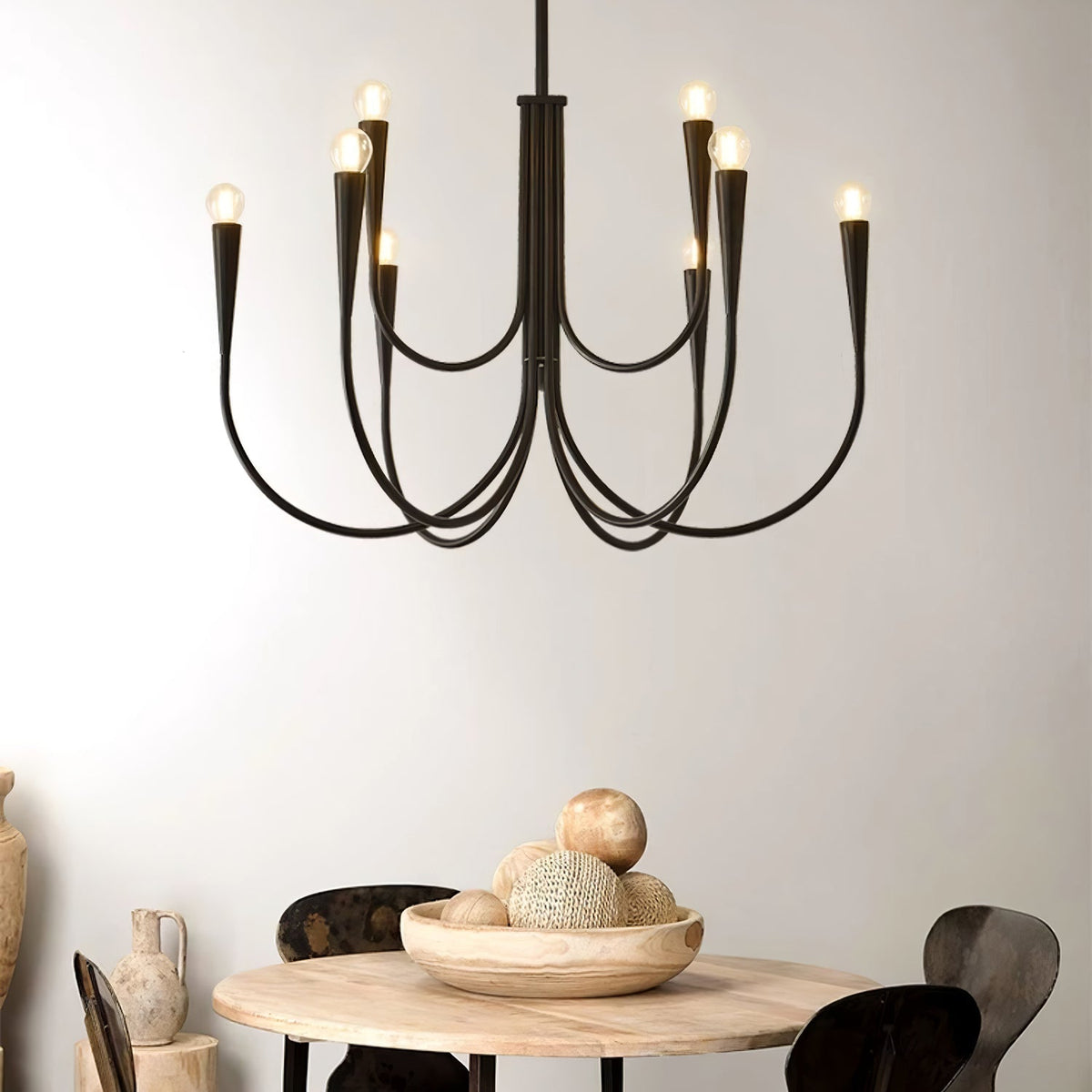 Swoop Arm Chandelier Chandelier