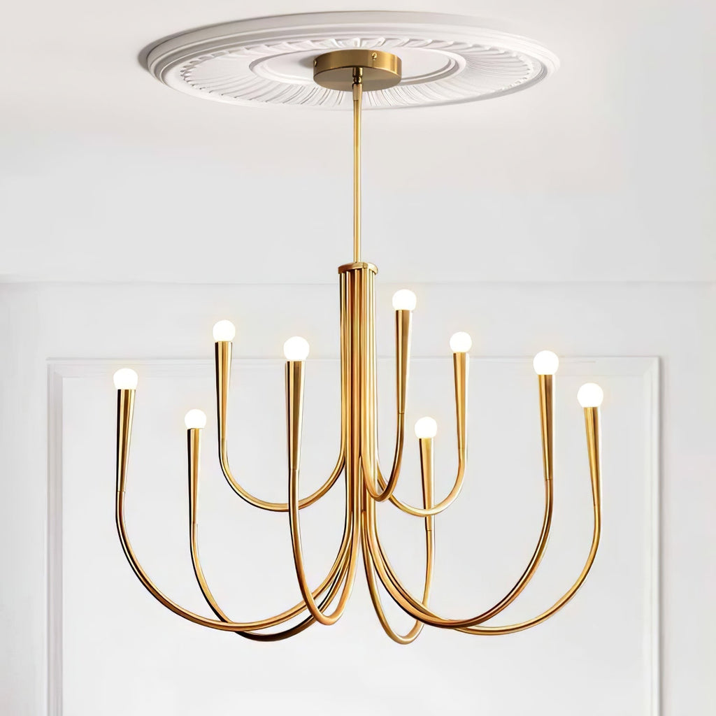 Swoop Arm Chandelier Chandelier