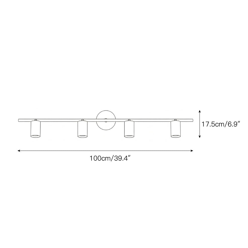 Taylor Adjustable Head Wall/Ceiling Lamp