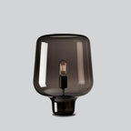Teutonic Glass Table Lamp ? 9.4″ x H 14.5″ / Dia 24cm x H 37cm / Smoke Gray / US plug Table lamp
