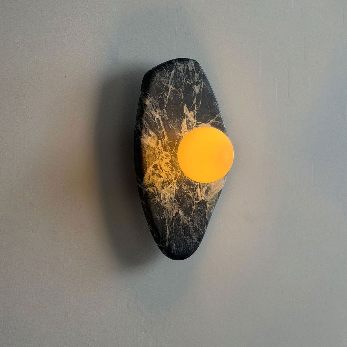 Textured Marble Wall Lamp