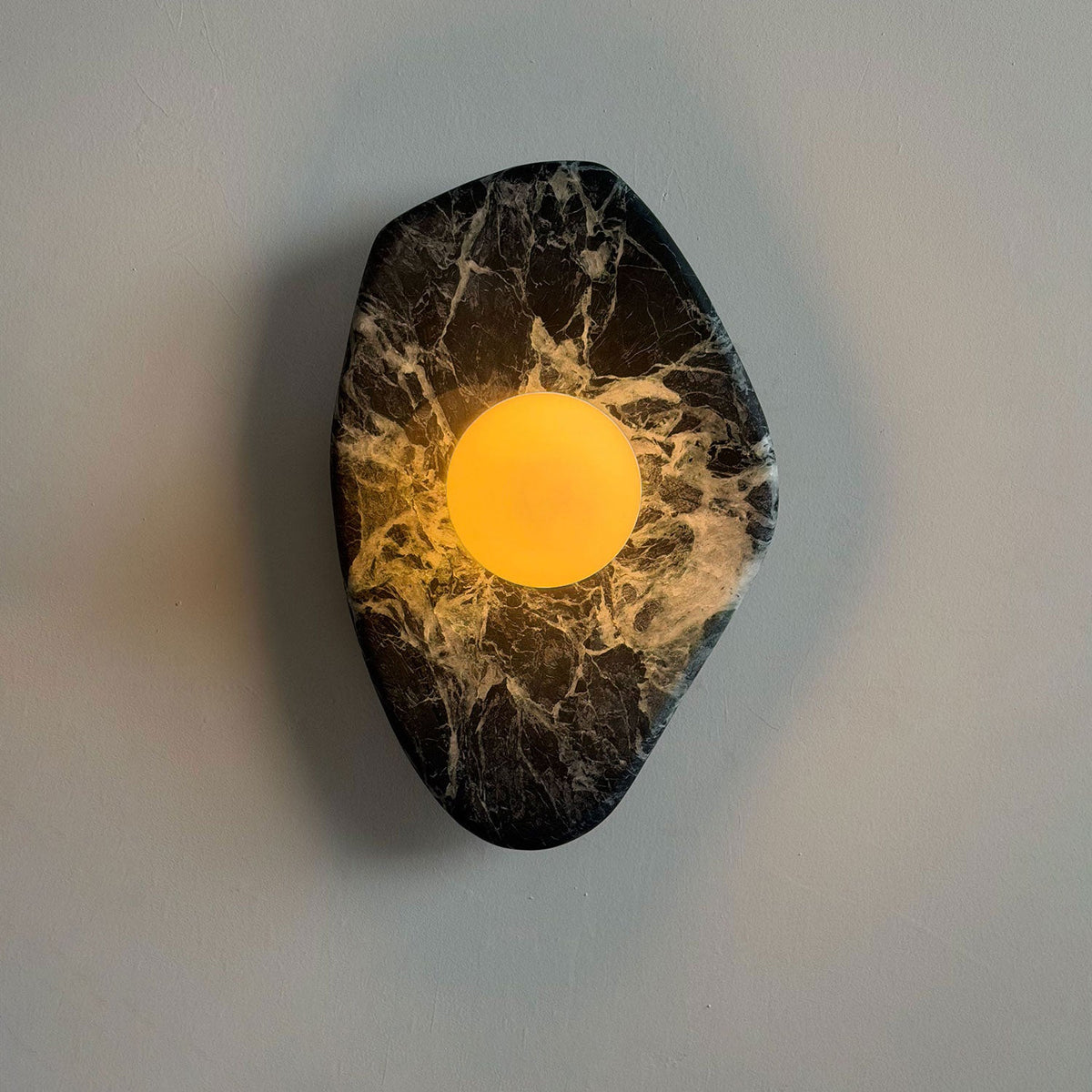 Textured Marble Wall Lamp
