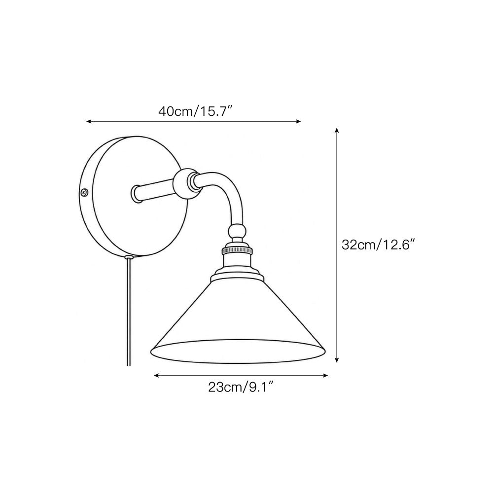 Thetford Plug-in Wall Sconce