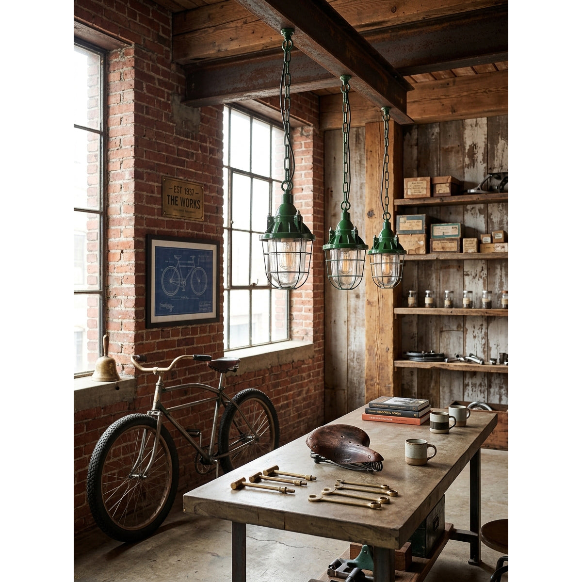 Thorlux Green Pendant Light
