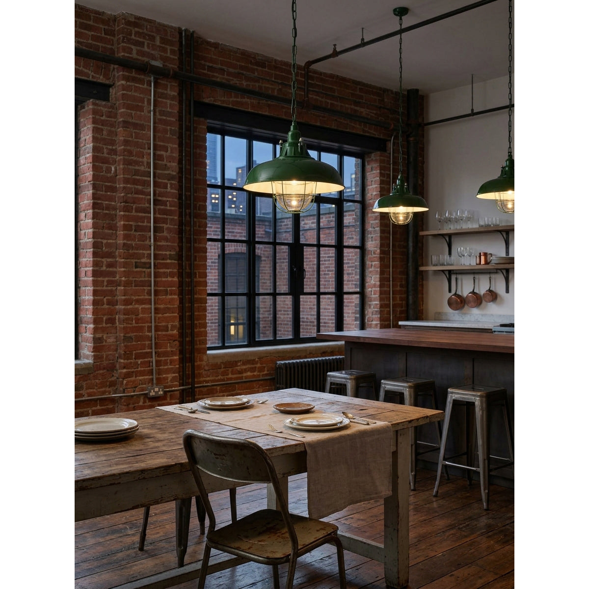 Thorlux Green Pendant Light
