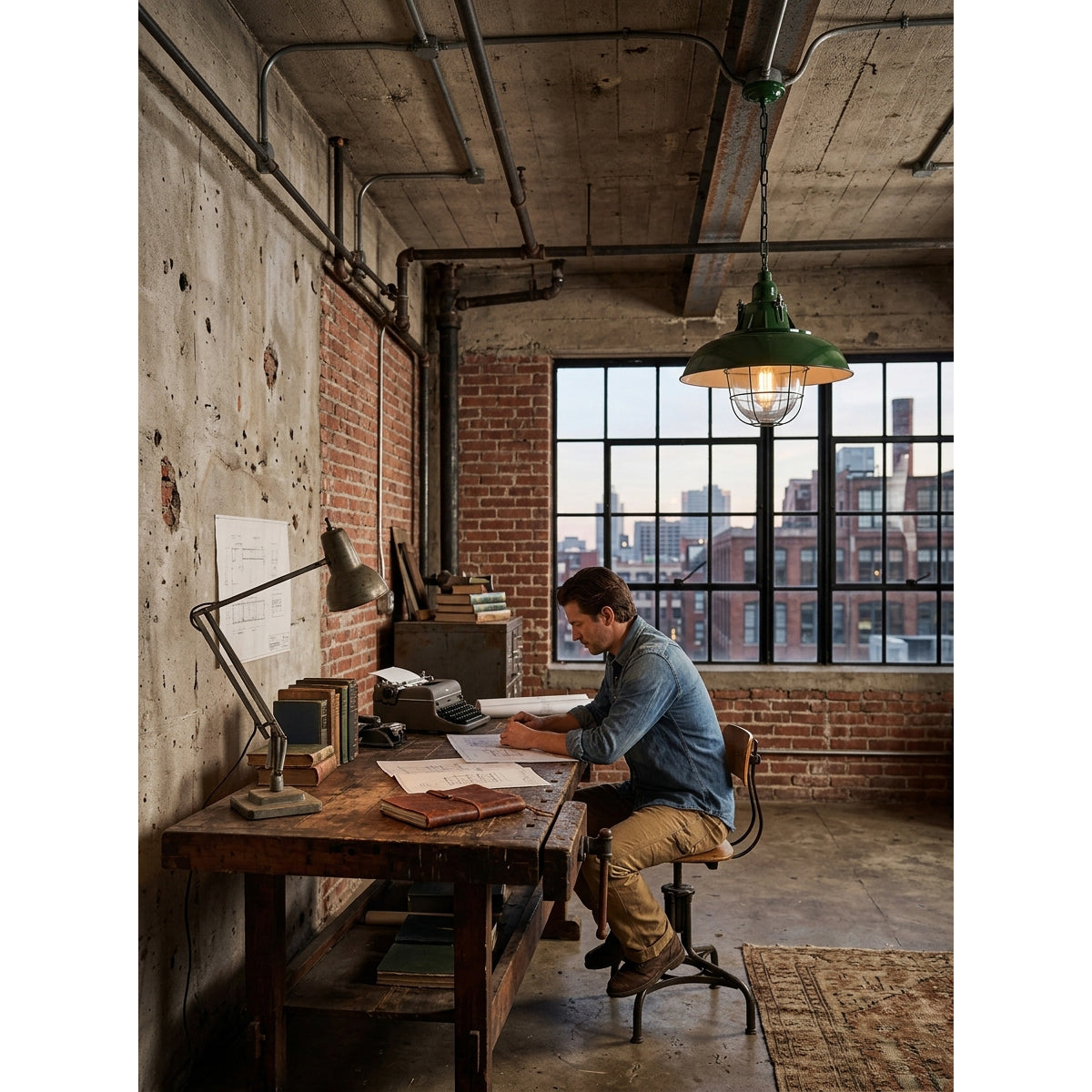 Thorlux Green Pendant Light