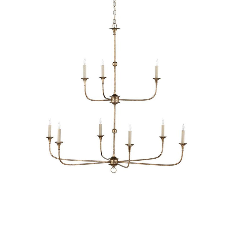 Thousand Brass Chandelier 9Heads: D113 x H112cm / D44.5 x H44.1″ / Pyrite Bronze chandelier