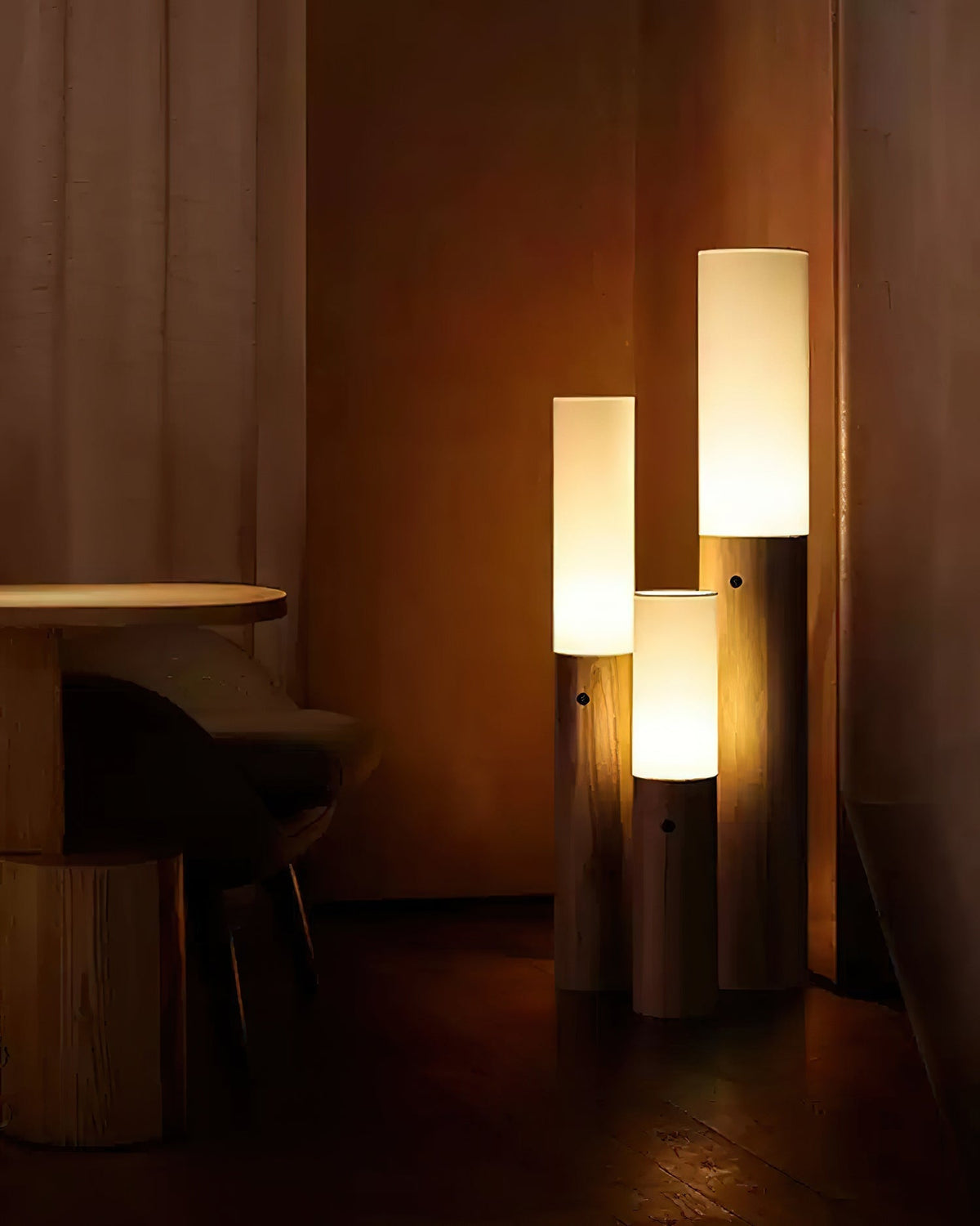 Timber Column Floor Lamp Floor lamp