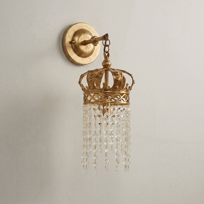Timon Brass Crown Wall Lamp