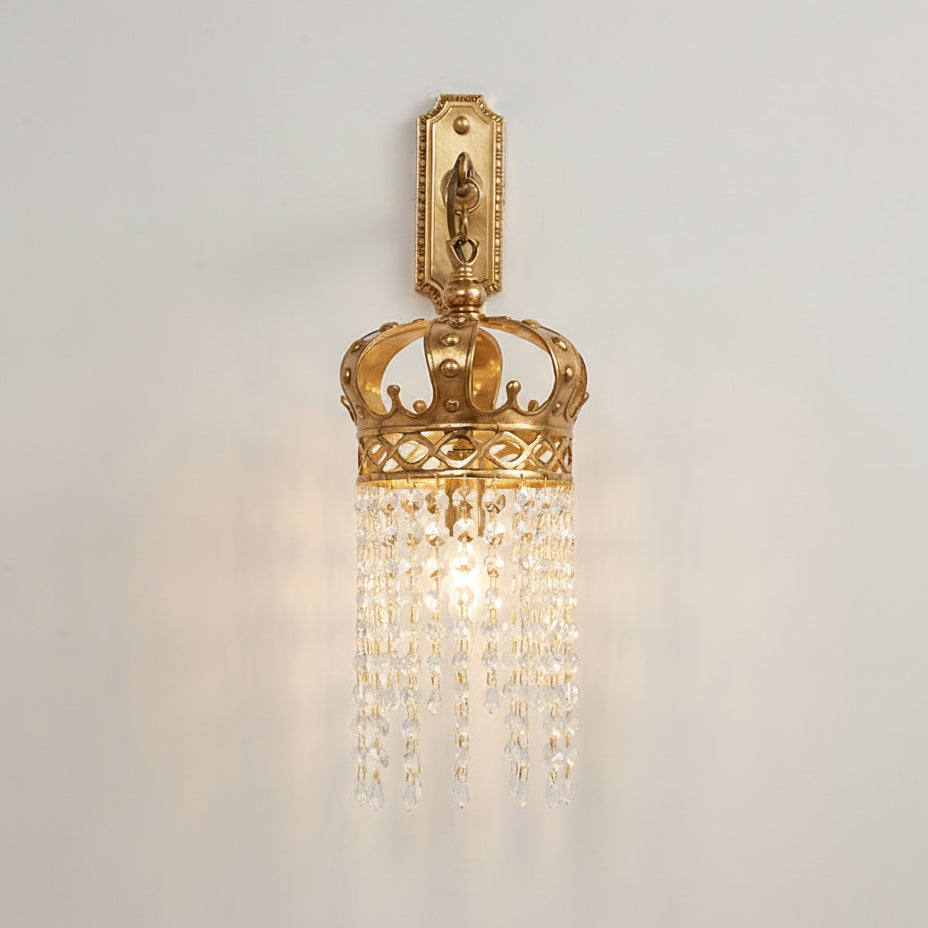 Timon Brass Crown Wall Lamp