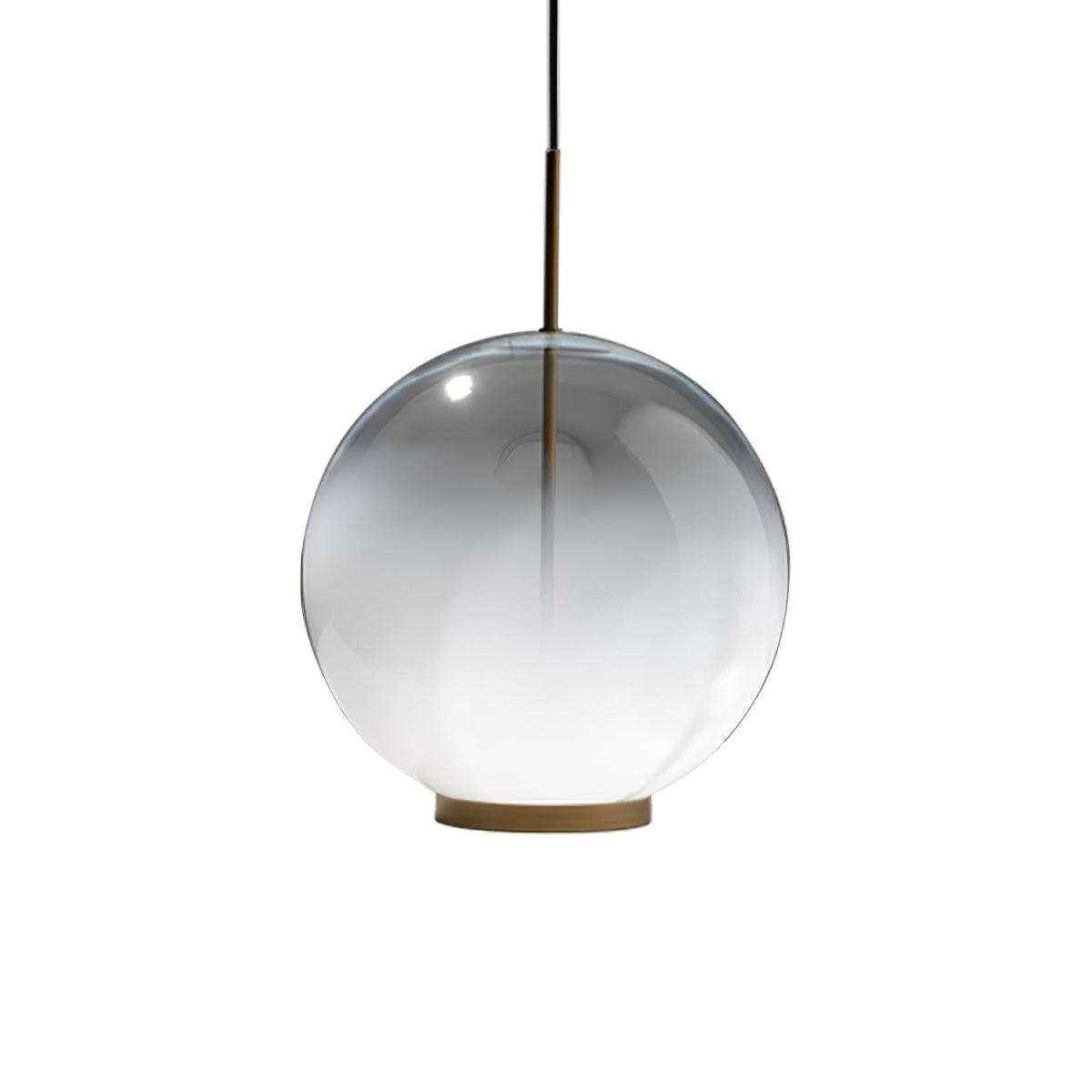 Tindari Glass Pendant Light ∅ 7.9″ x H 59″ / Dia 20cm x H 150cm / Gradient White / Warm Light Pendant light