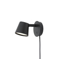 Tip Plug-In Wall Lamp L 6.3″ X H 3.7″ / L 16cm X H 9.5cm / Black / US Plug Wall lamp