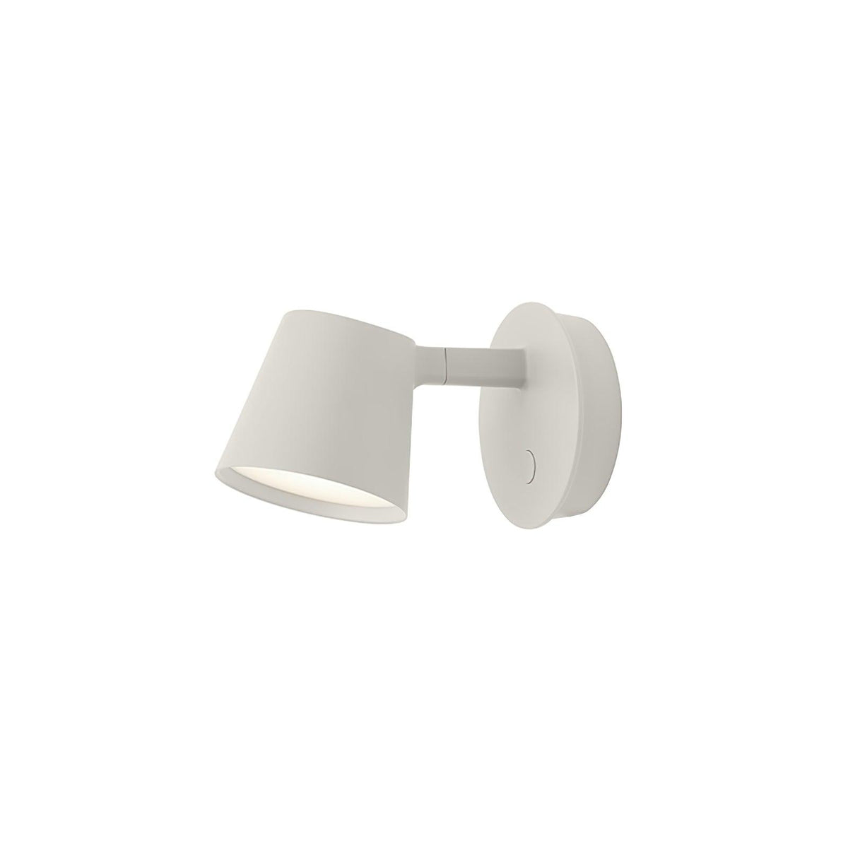 Tip Wall Lamp L 6.3″ x H 3.7″ / L 16cm x H 9.5cm / White / Warm Light Wall lamp