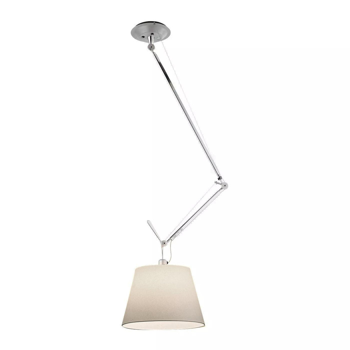 Rotatable Ceiling Pendant Light ? 14.1″ x H 10.2″/ Dia 36cm x H 26cm / Chrome & White Pendant light