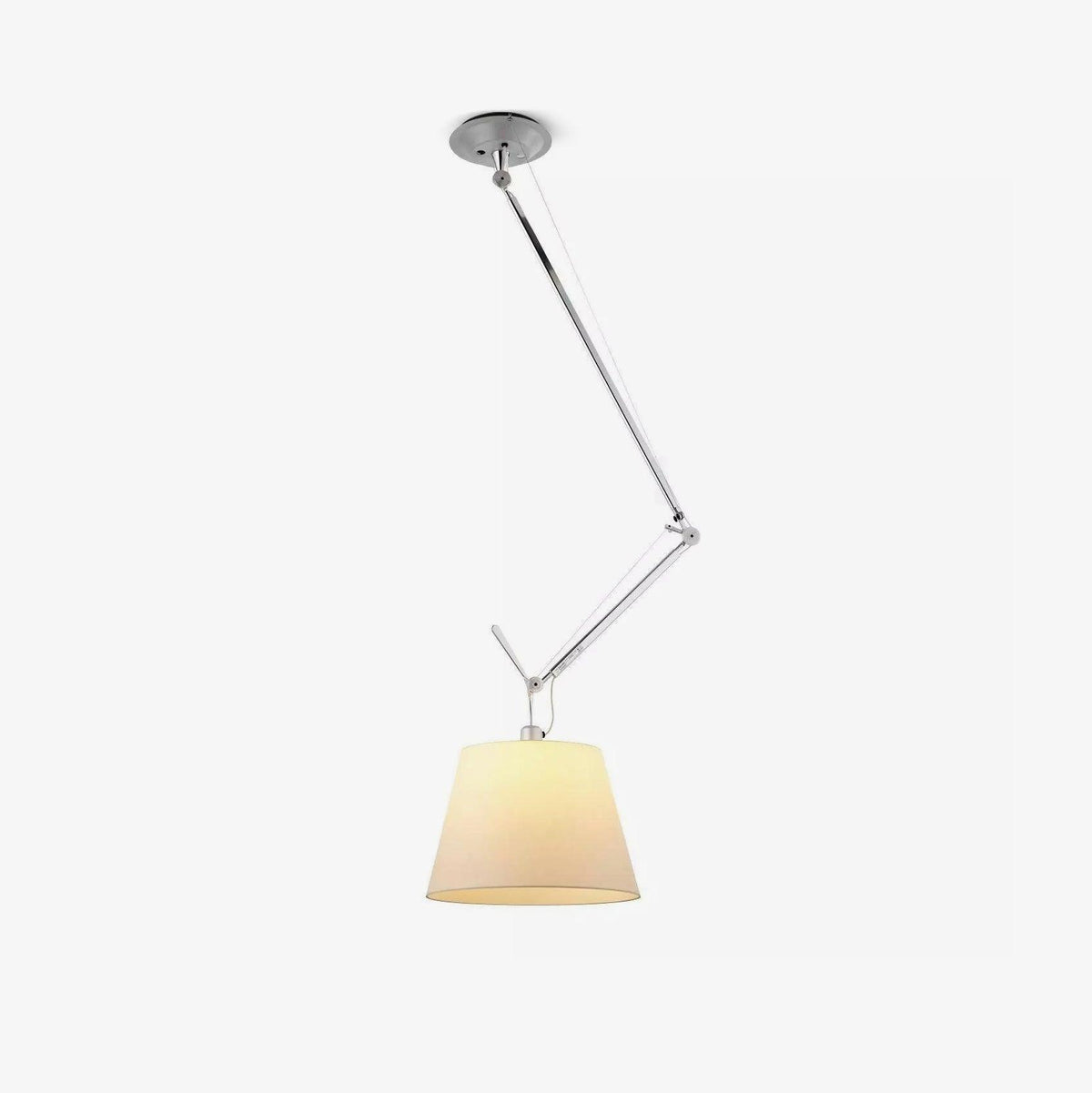 Rotatable Ceiling Pendant Light ? 14.1″ x H 10.2″/ Dia 36cm x H 26cm / Chrome & White Pendant light