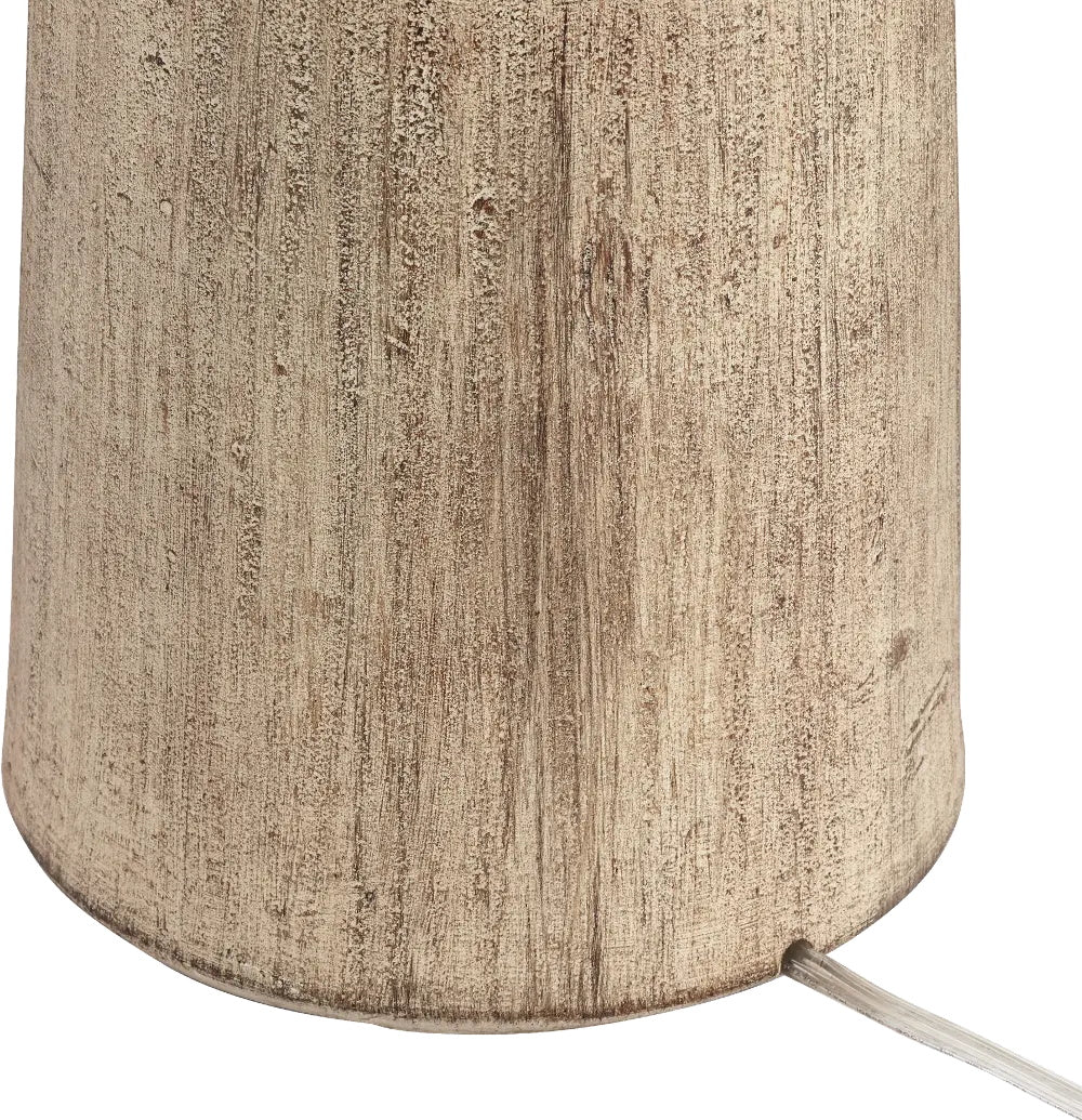 Totem Natural Wood Table Lamp