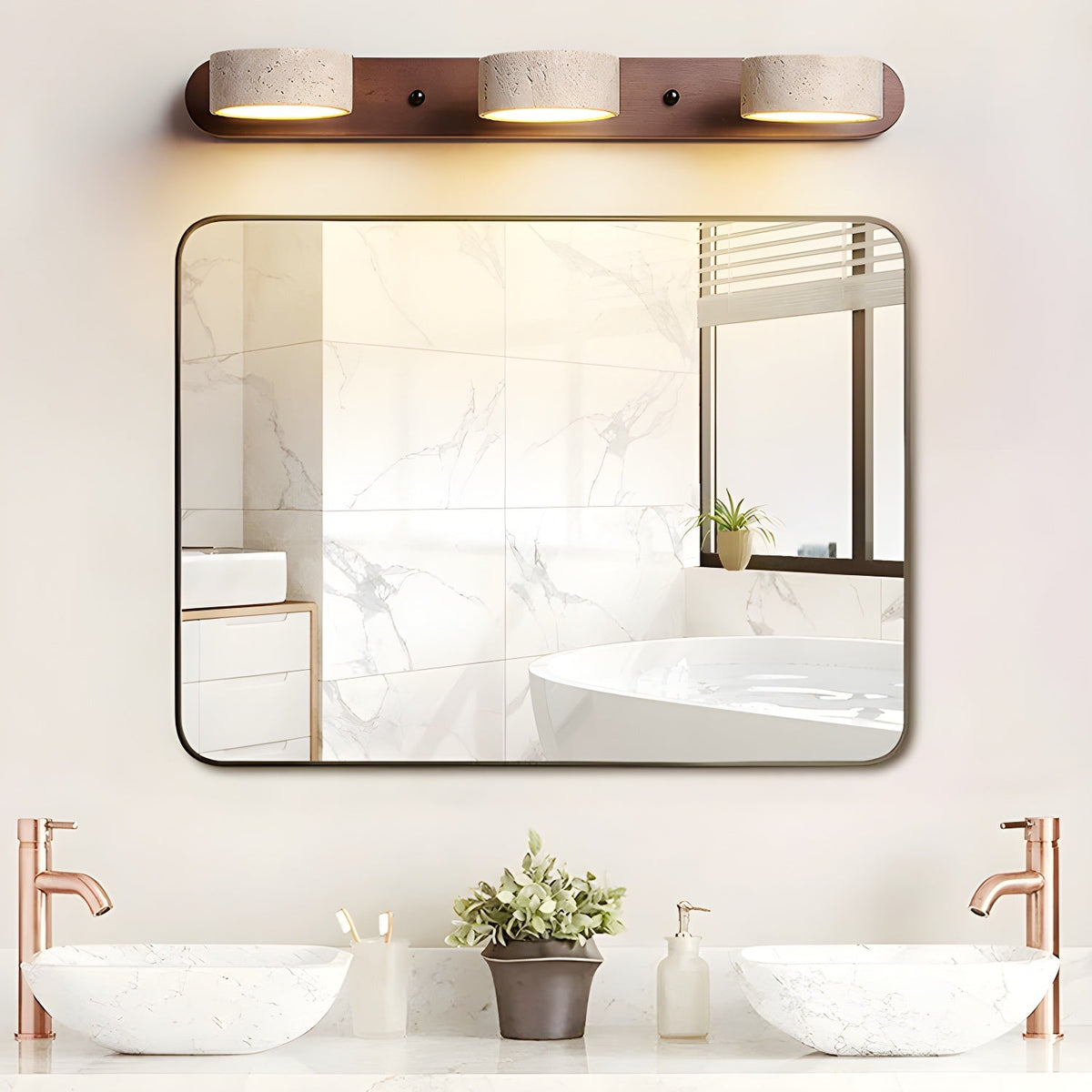 Travertine Duo Wall Light Wall lamp
