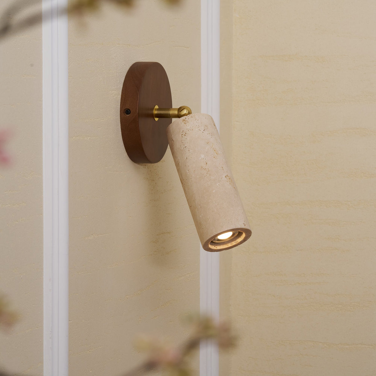 Travertine Mireille Wall Lamp