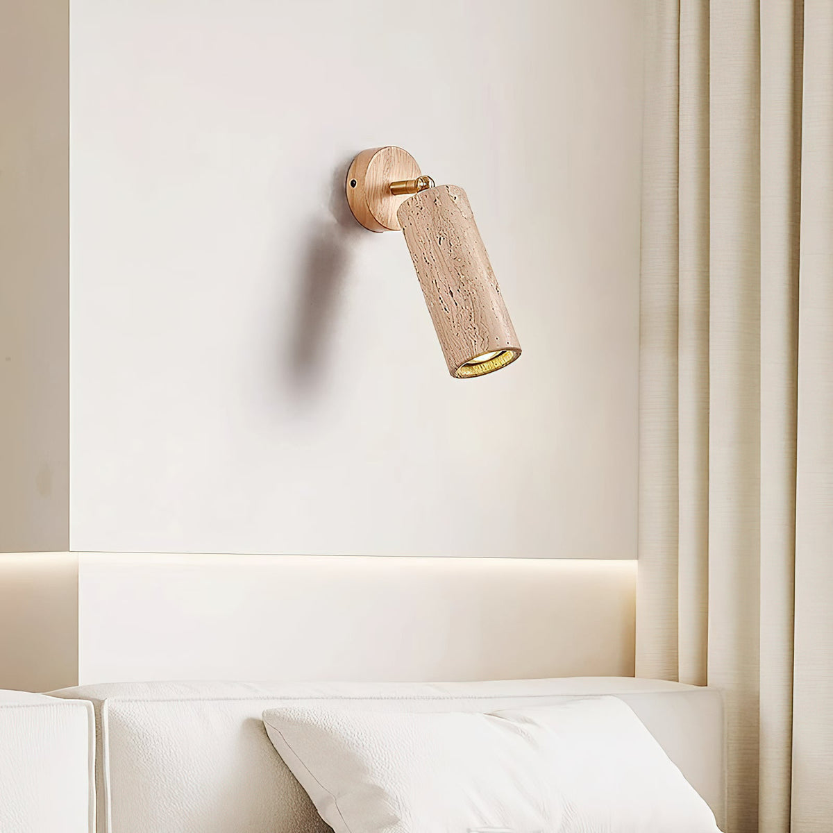 Travertine Mireille Wall Lamp