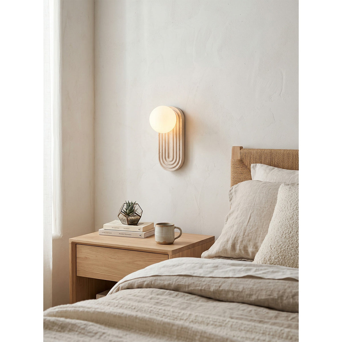 Trent Travertine Wall Lamp