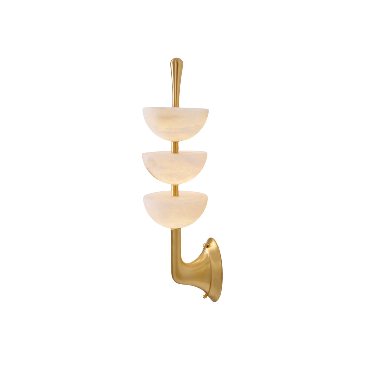 Triple Alabaster Wall Lamp