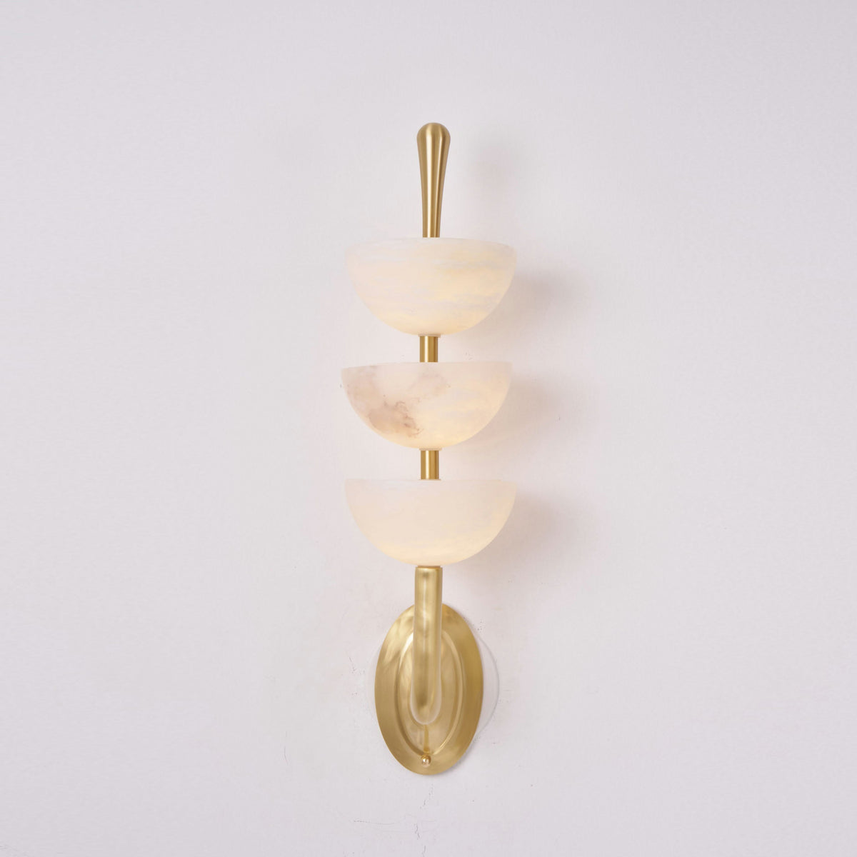 Triple Alabaster Wall Lamp