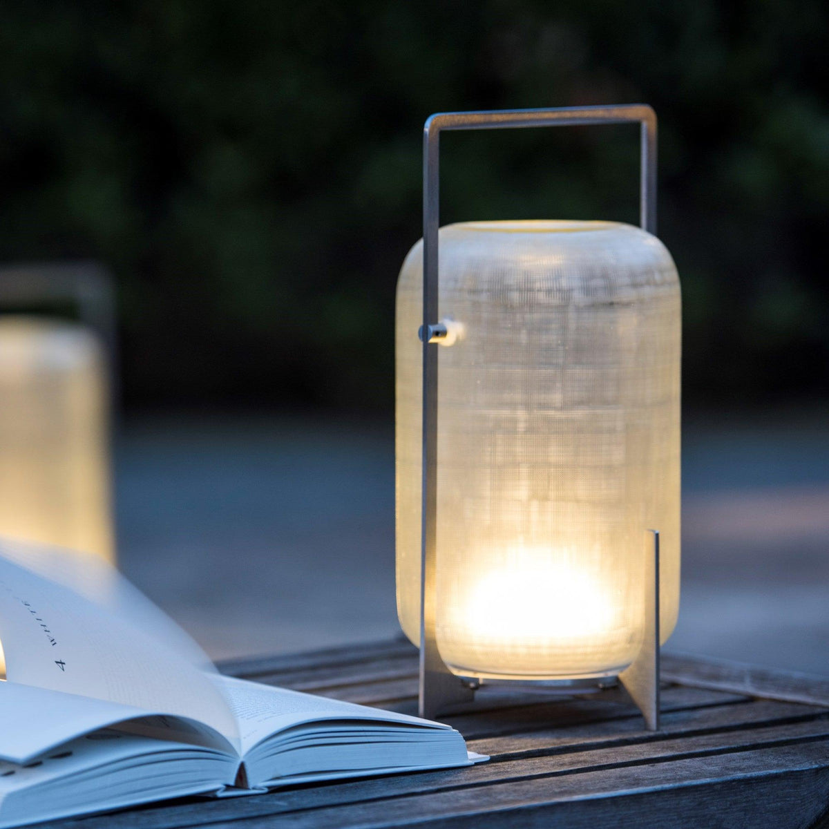 Silver Twilight Lantern Table Light Table lamp