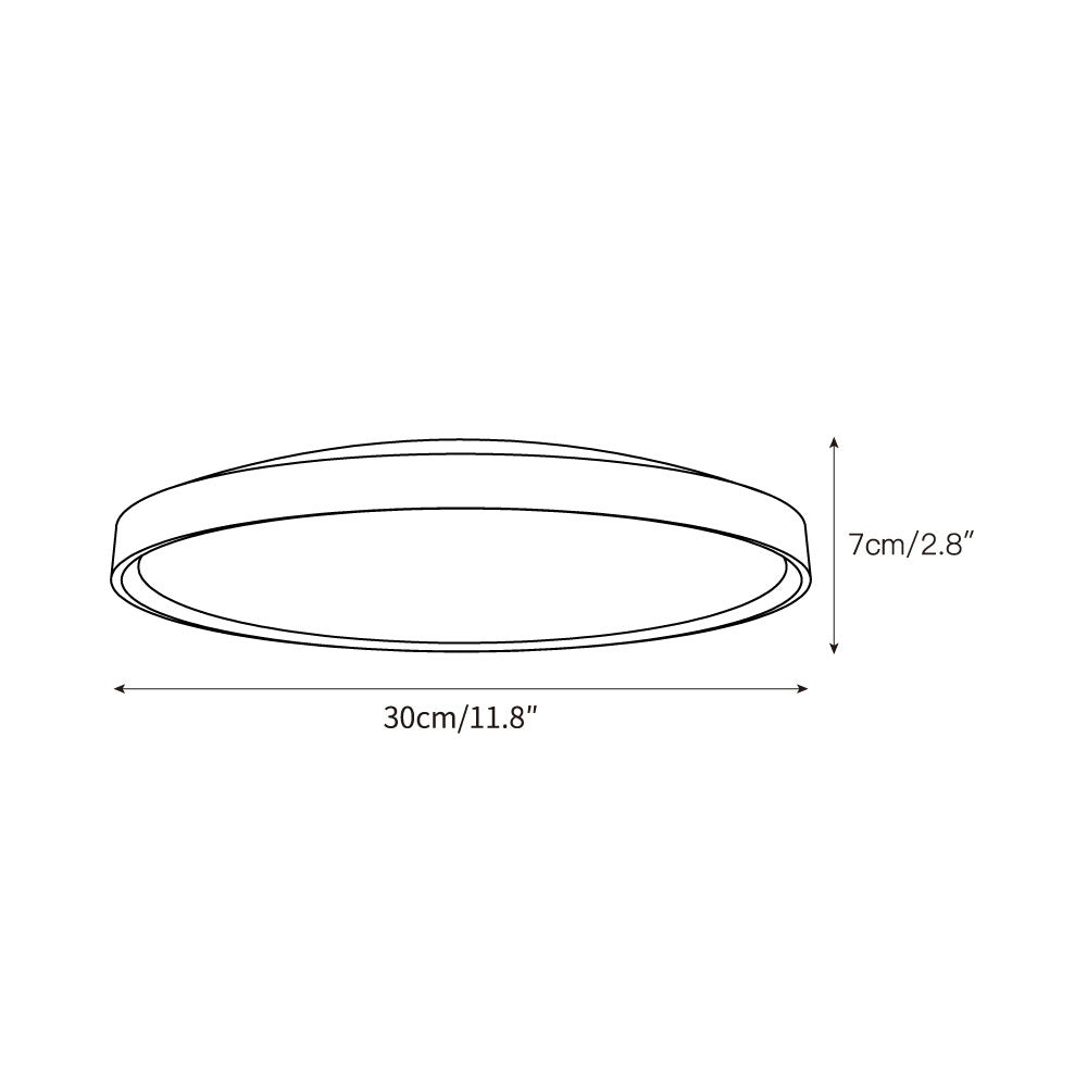 Ultra-thin Round Travertine Ceiling Lamp