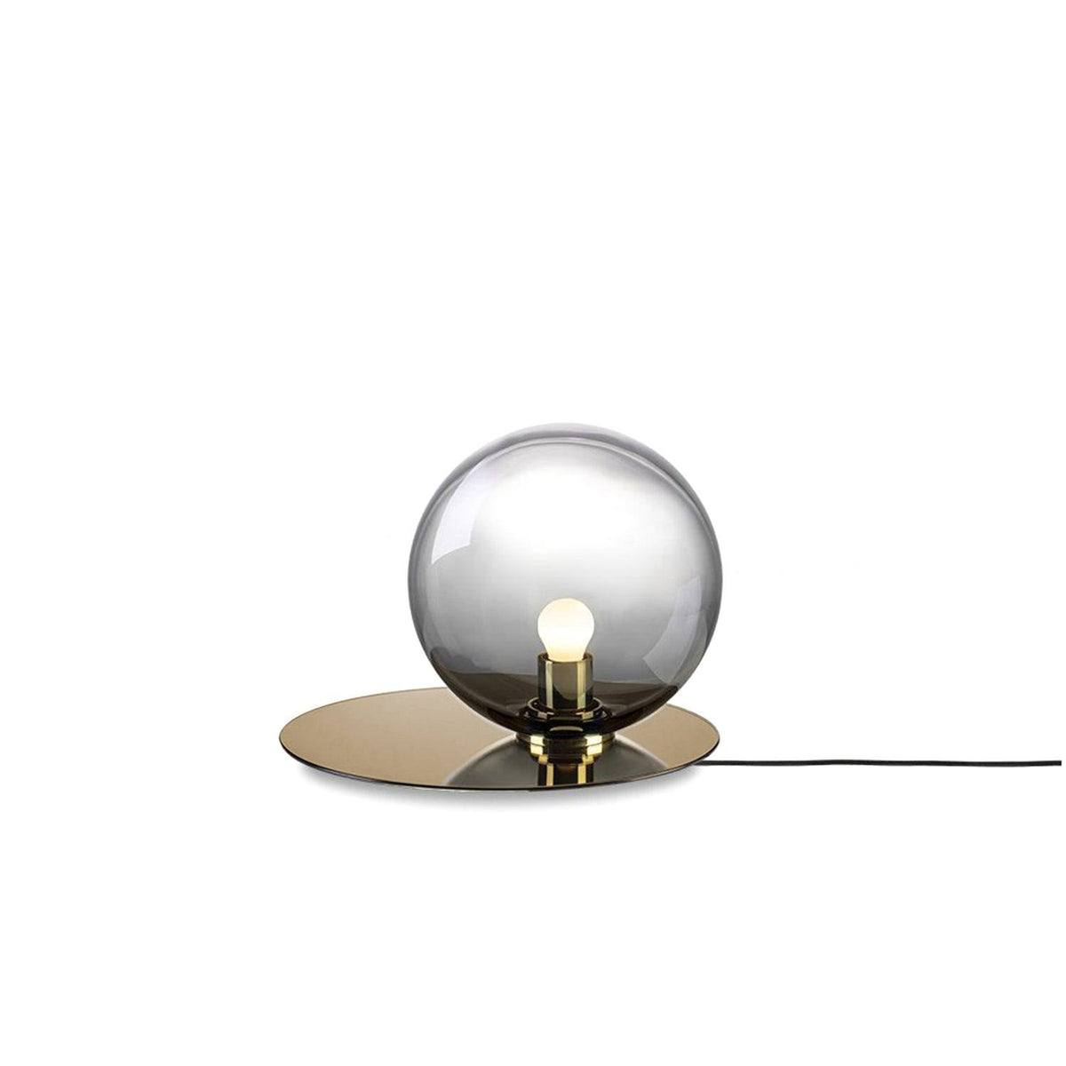 Umbra Table Lamp ∅ 13.8″ x H 11″ / Dia 35cm x H 28cm / Sand Nickel & Smoke gre / US Plug Table lamp