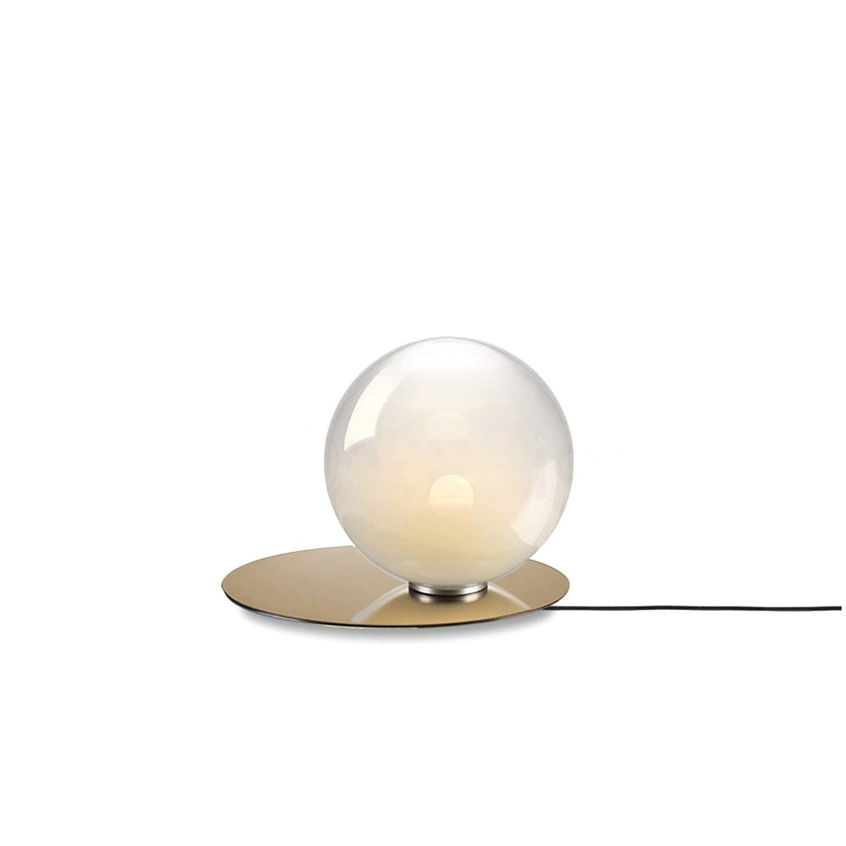 Umbra Table Lamp ∅ 13.8″ x H 11″ / Dia 35cm x H 28cm / Sand Nickel & White / US Plug Table lamp