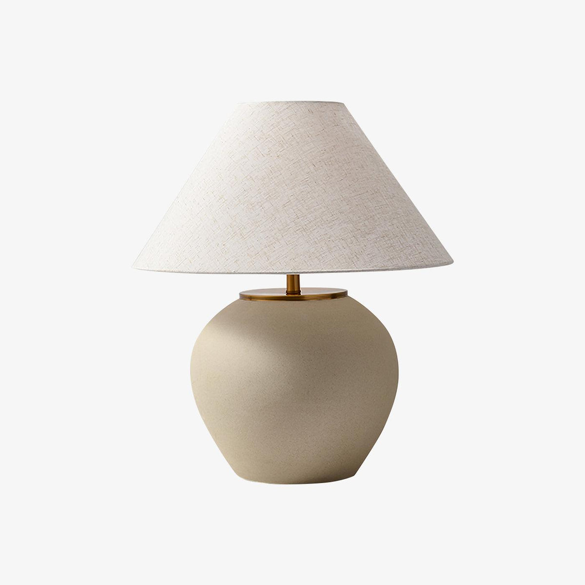 Upsala Ekeby Table Lamp ∅ 17.7″ x H 20.5″ / Dia 45cm x H 52cm / Beige / US Plug Table lamp