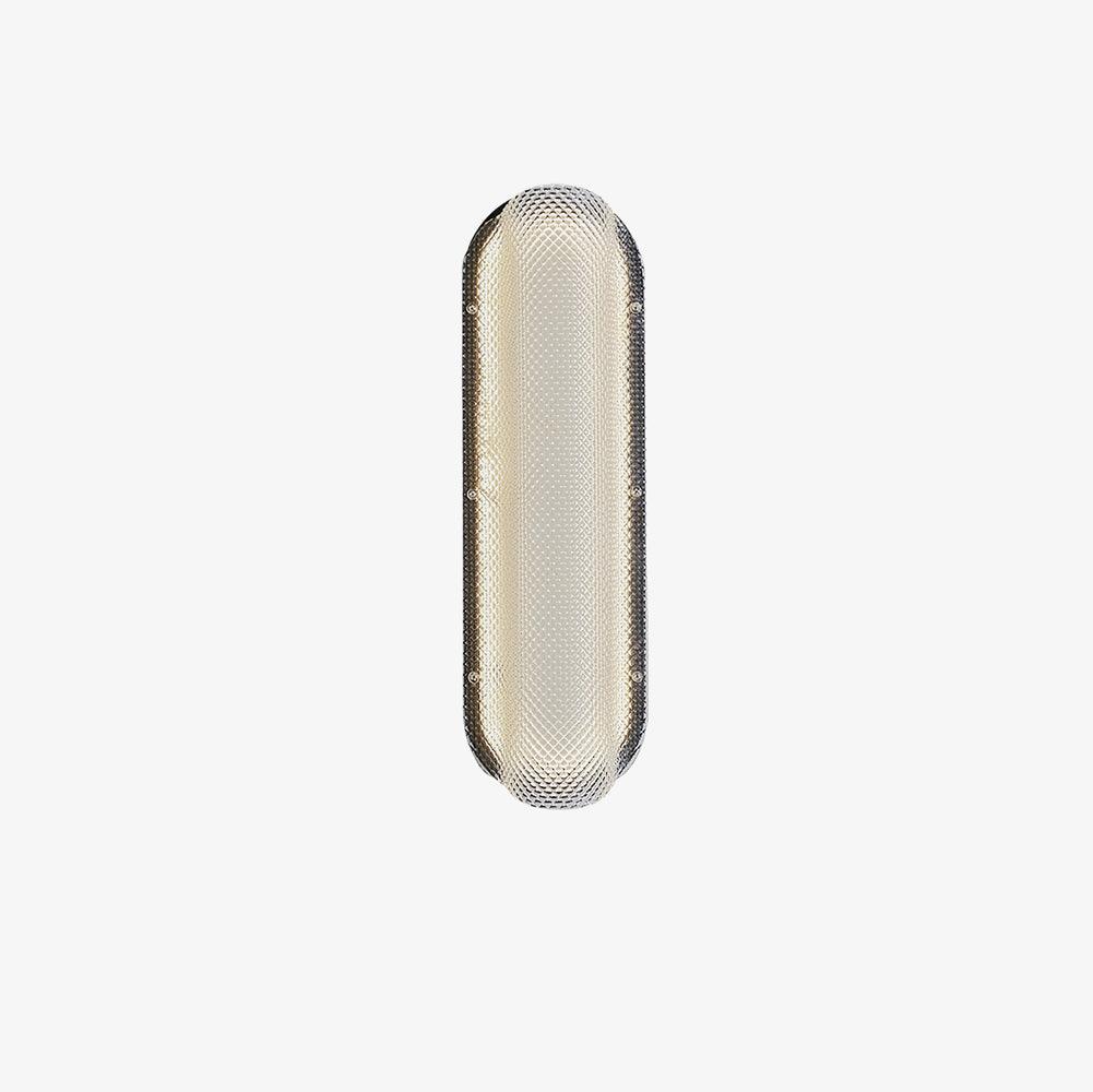 Vale Wall Lamp ? 4.7″ x H 15.7″ / Dia 12cm x H 40cm / Black & Clear / Warm Light Wall lamp