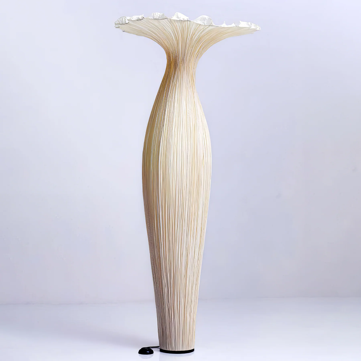 Vase Fabric Floor Lamp ? 19.7″ x H 43.3″ / Dia 50cm x H 110cm / Beige / US Plug Floor lamp