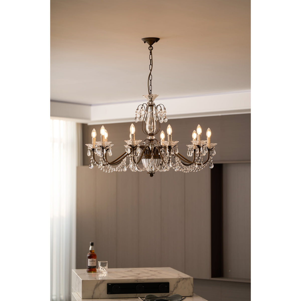 Venatici Crystal Chandelier