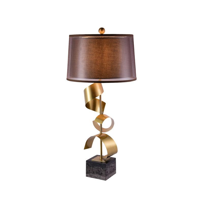 Vero Table Lamp ∅ 14.7″ x H 29.5″ / Dia 37cm x H 75cm / Gold+ Black Marble / US plug Table lamp