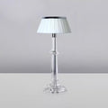 Versailles Table Lamp ? 5.9″ x H 13.8″ / Dia 15cm x H 35cm / Chrome & Clear & White / US Plug Table lamp