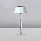 Versailles Table Lamp ? 5.9″ x H 13.8″ / Dia 15cm x H 35cm / Chrome & Clear & White / US Plug Table lamp