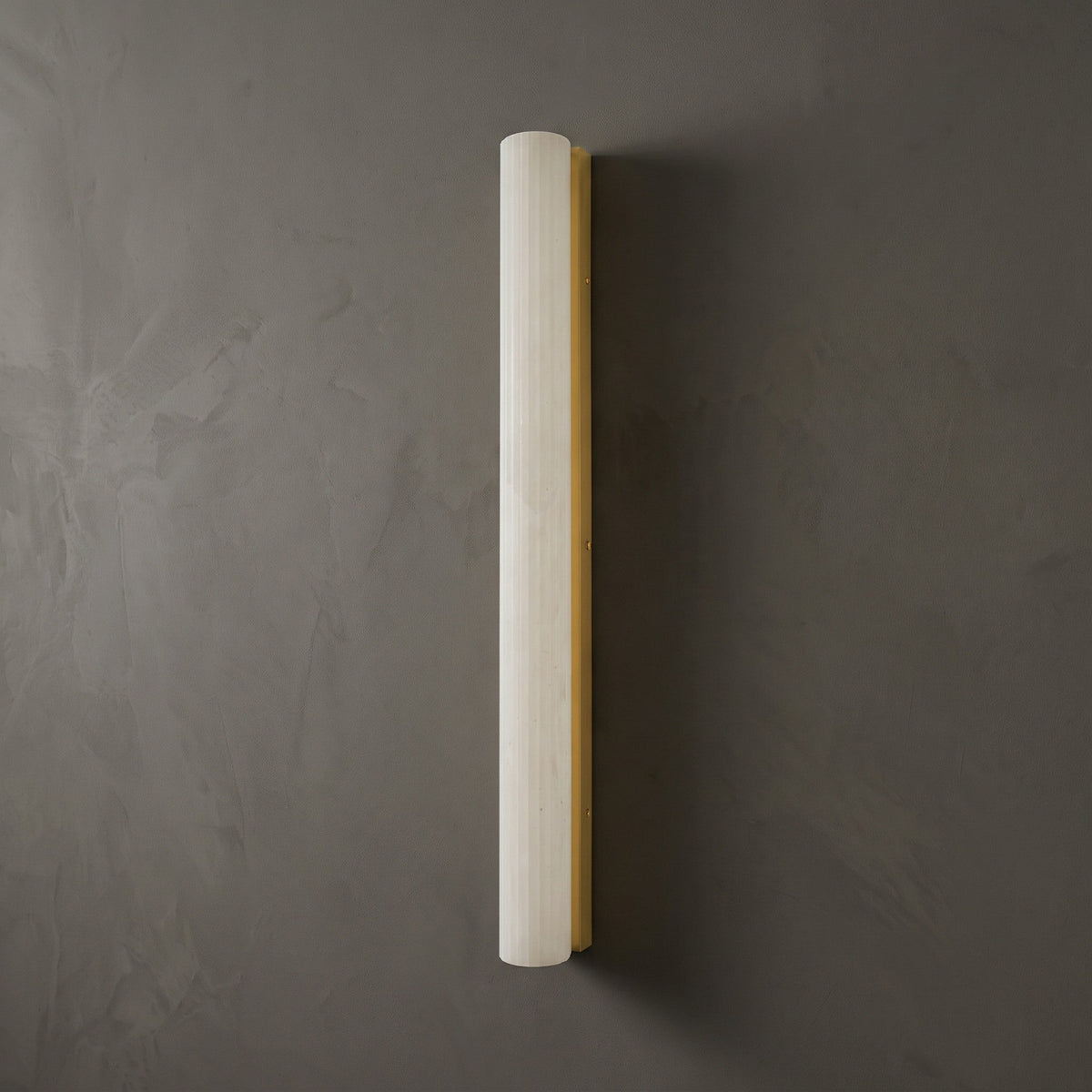 Vertical Alabaster Roller Wall Sconce