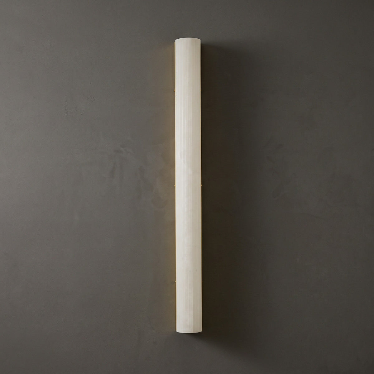 Vertical Alabaster Roller Wall Sconce