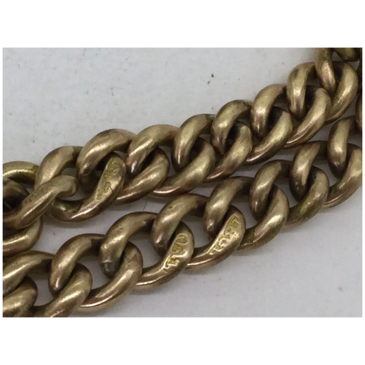 Victorian Chain Bracelet Rose Gold Filled 18CT GF Hallmarks Spectacular