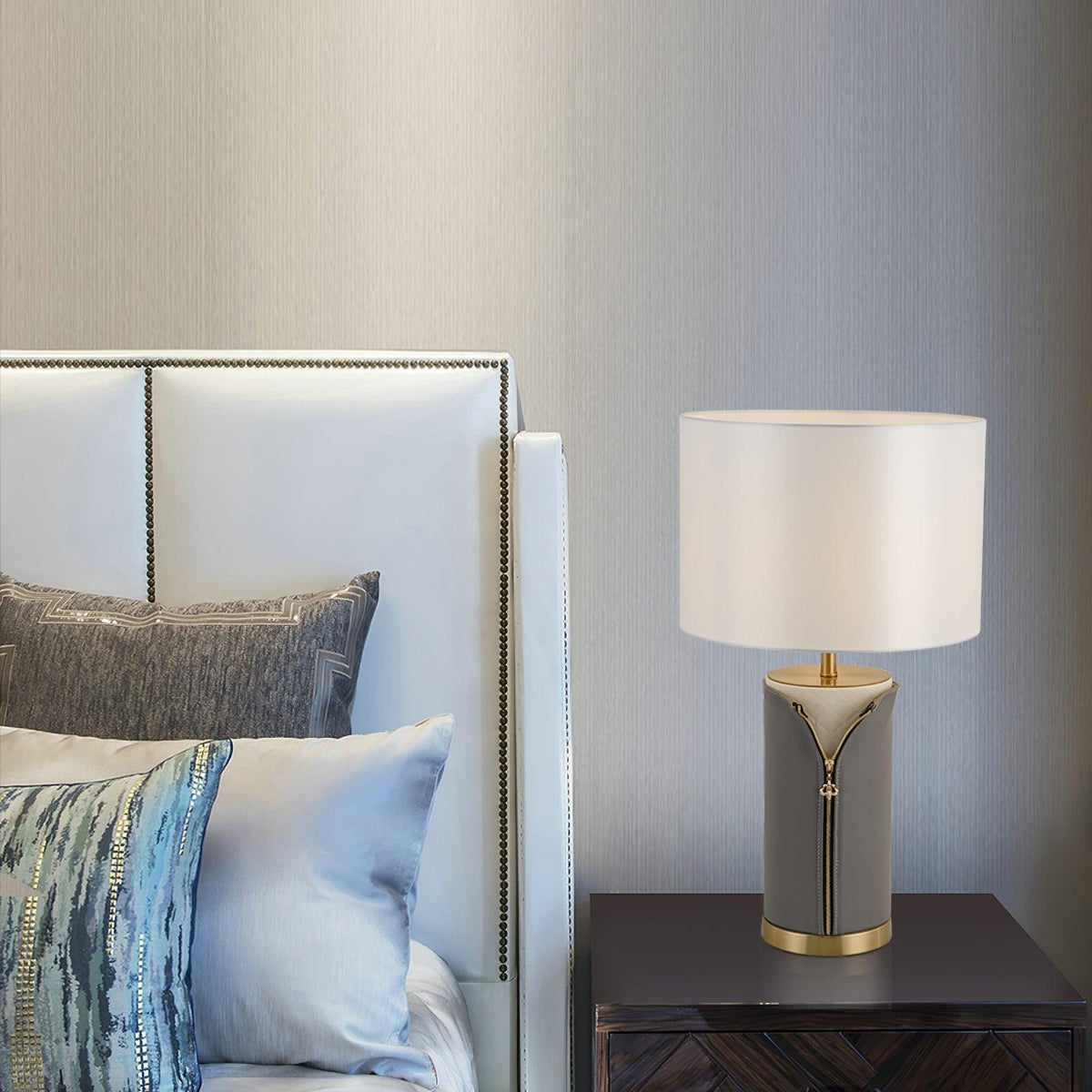 Vintage Leather Table Lamp Table lamp