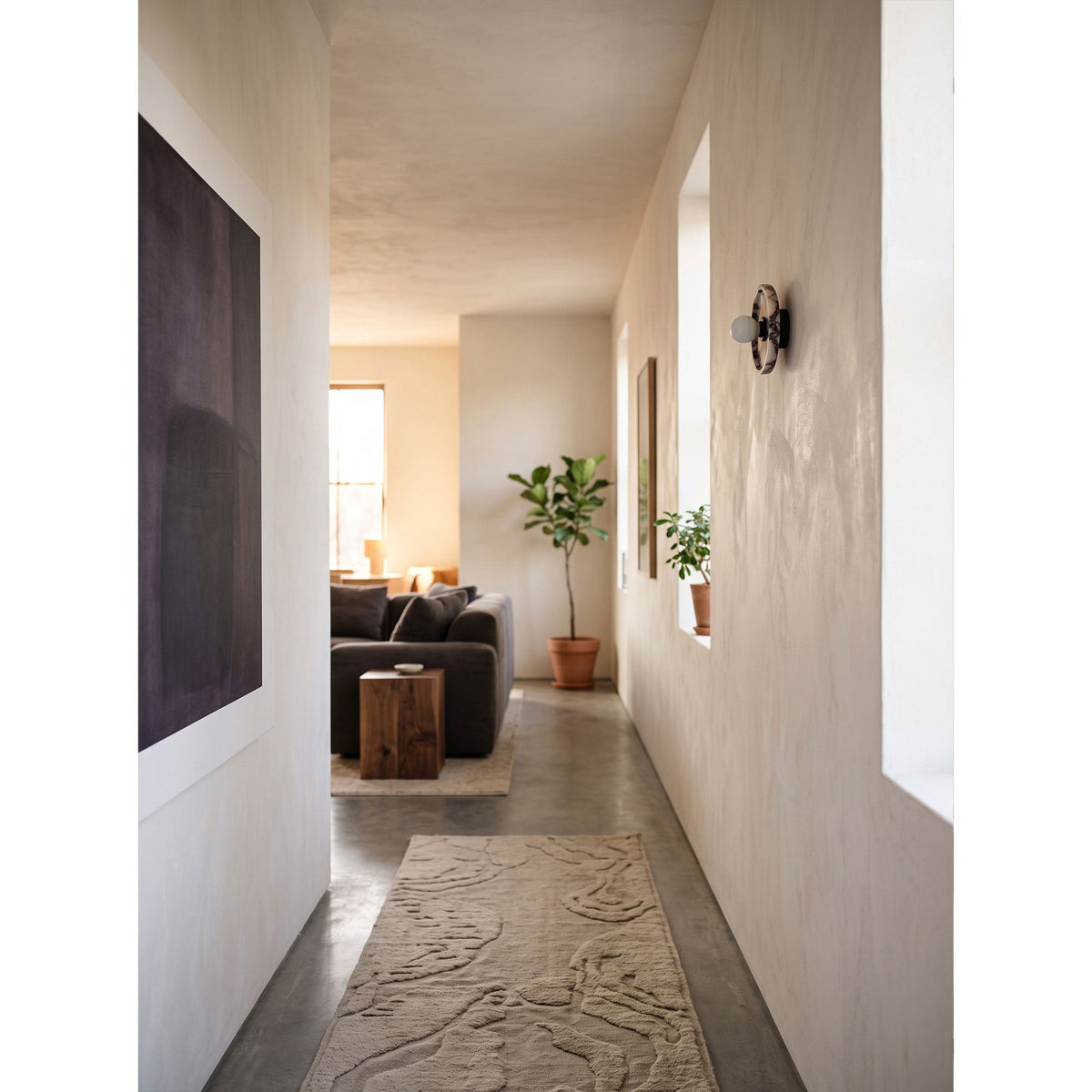 Viola Disc Wall Lamp